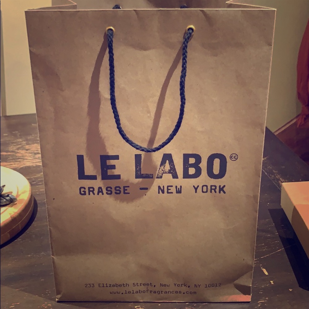 Le Labo perfume empty bag